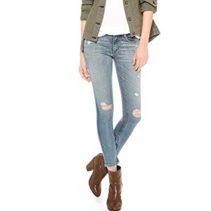 RAG & BONE Zipper Capri Jean Shredded 26